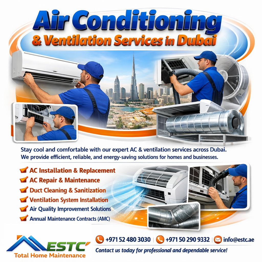 Air Conditioning & Ventilation Services in Dubai