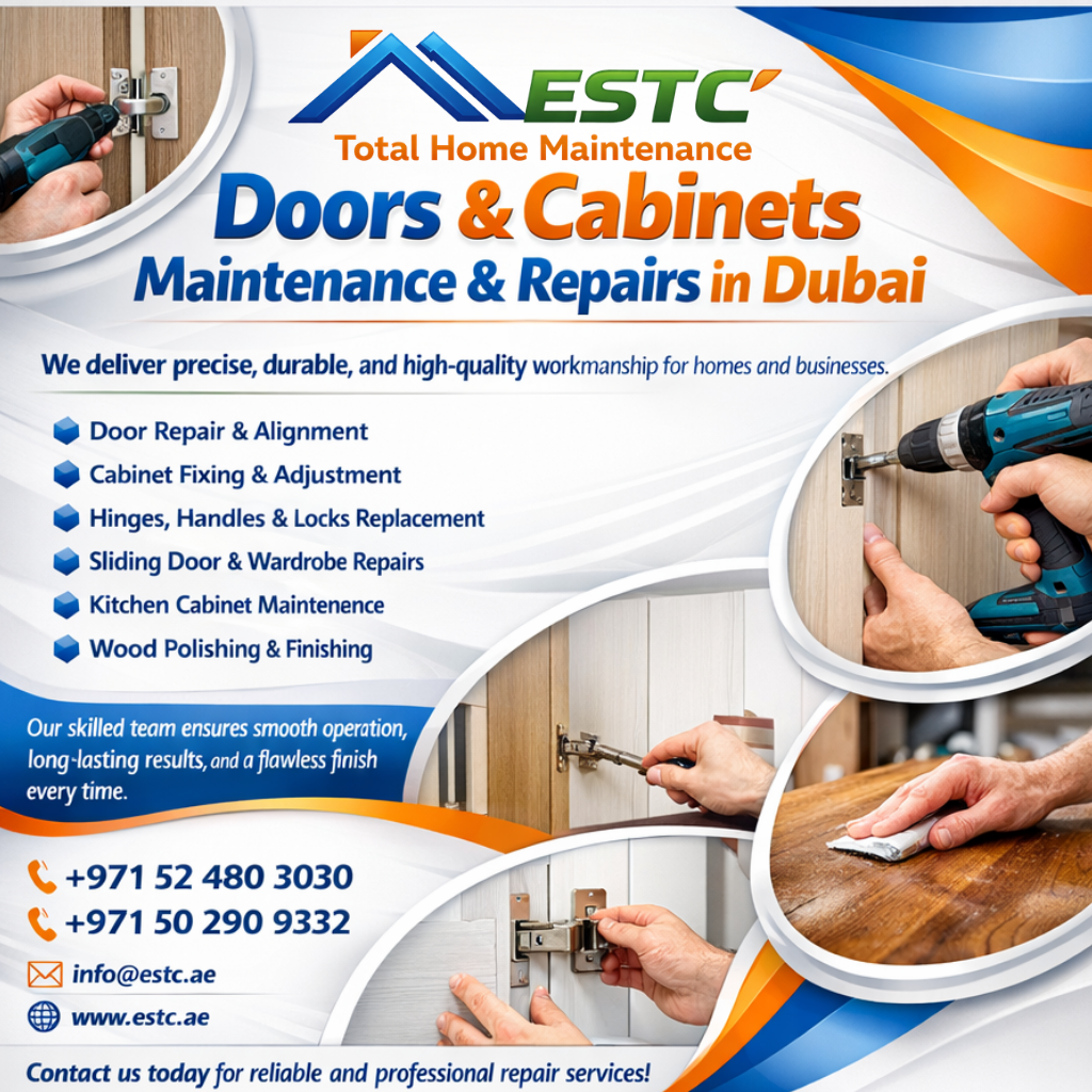 Doors & Cabinets Maintenance & Repairs in Dubai